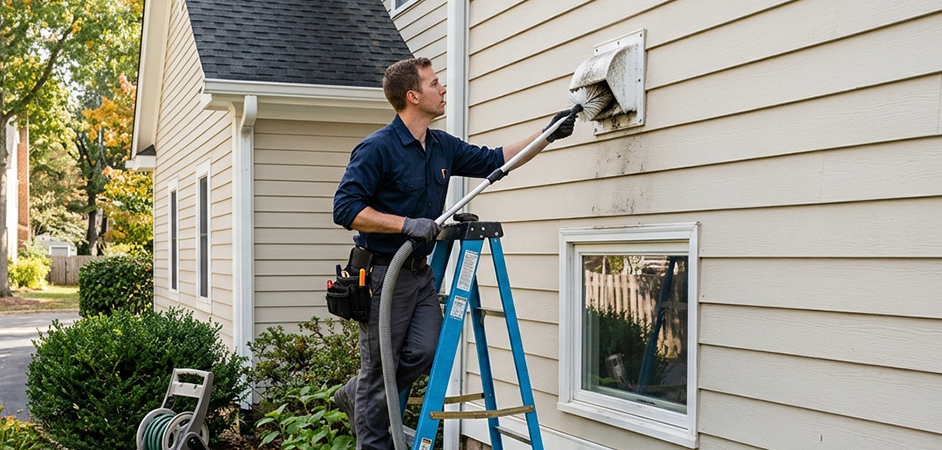 Exterior Vent Cap Cleaning in East Brunswick